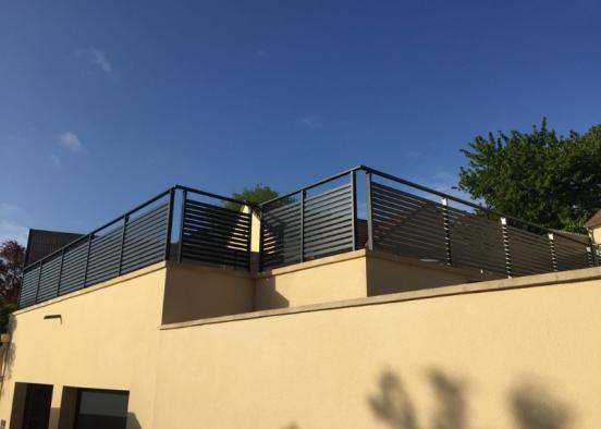 Installation d'un garde corps Aluminium par DOLLEANS SERVICE dans l'eure