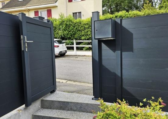 Installation de Clôture et  de Portillon ALU par DOLLEANS SERVICE à Petit Couronne