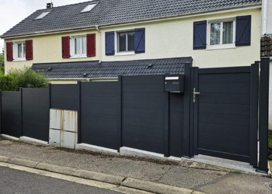 Installation de Clôture et  de Portillon ALU par DOLLEANS SERVICE à Petit Couronne