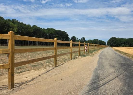 Une clôture en lisses bois dans l'Eure (27) | Dolleans Service Une clôture en lisses bois dans l'Eure (27) | Dolleans Service