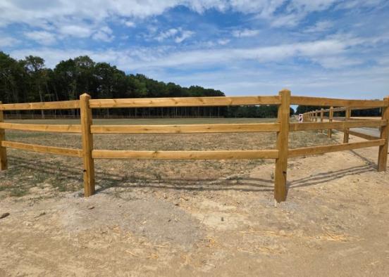 Une clôture en lisses bois dans l'Eure (27) | Dolleans Service Une clôture en lisses bois dans l'Eure (27) | Dolleans Service